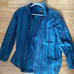 Country and Outdoors Striped Button-Up